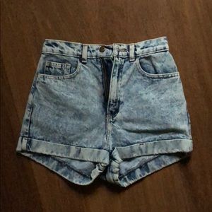 Denim shorts